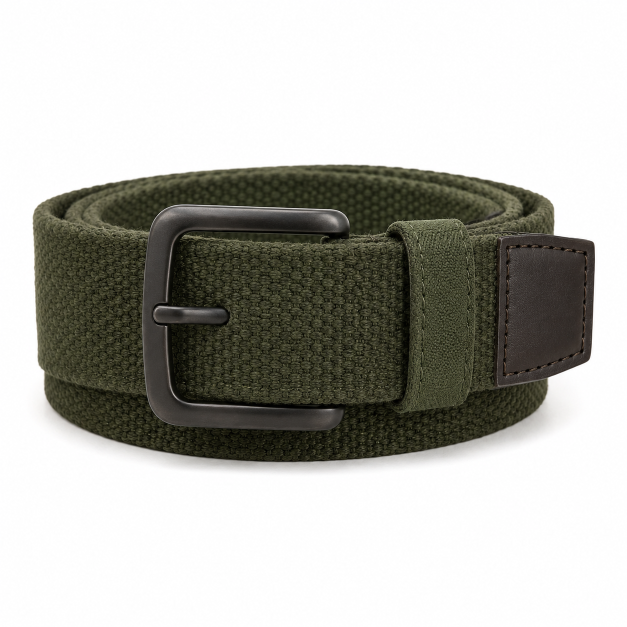 Premium Military Green Cotton Web Belt | coolemanwear