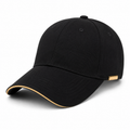 Premium Black Cotton Cap with Gold Detail | coolemanwear